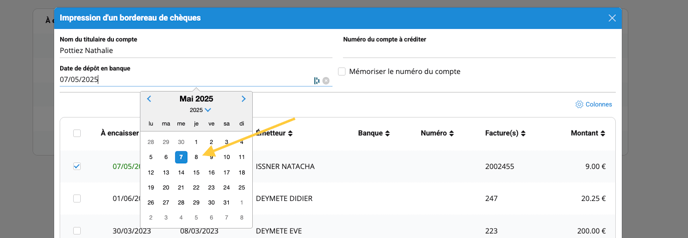 Date dépôt